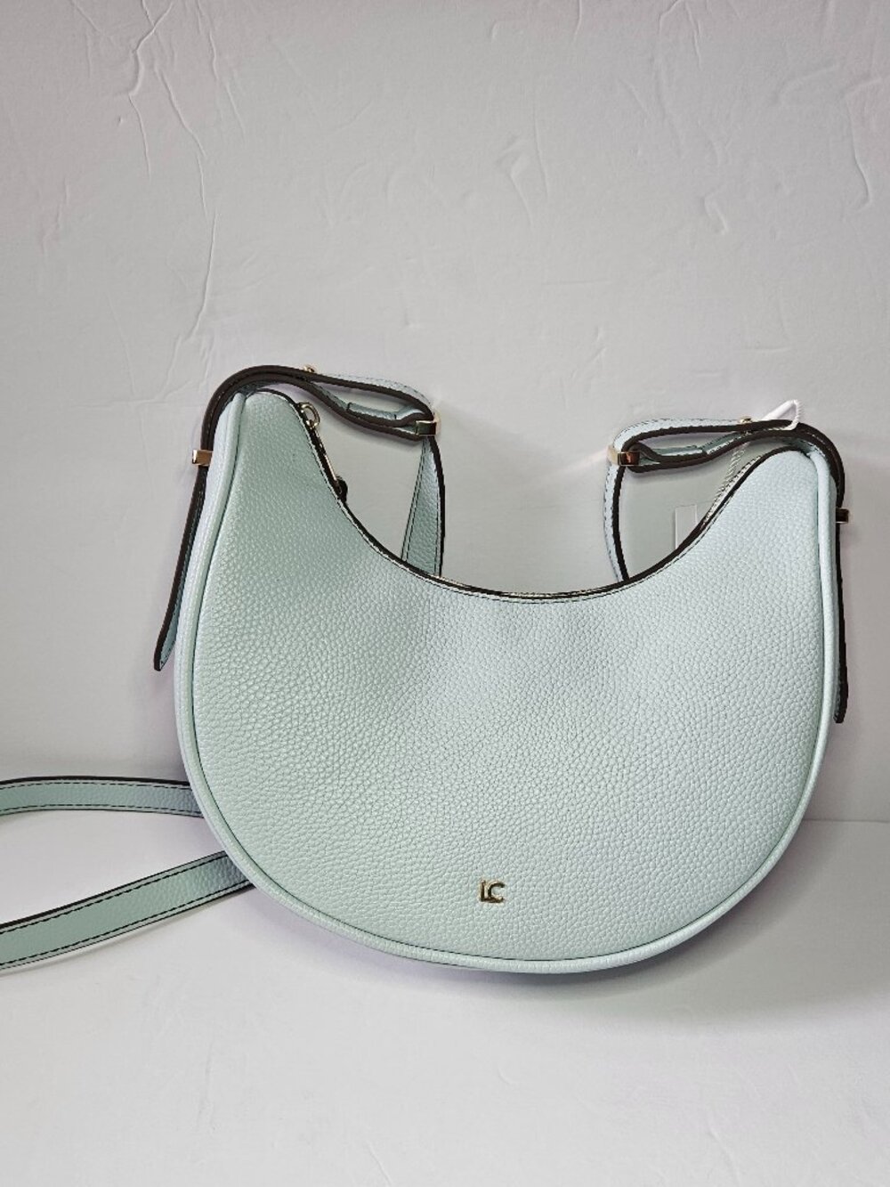 Liz Claiborne Baby Blue Crescent Crossbody Bag